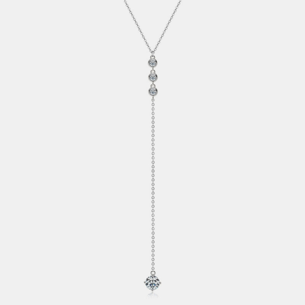 Moissanite Silver Necklace