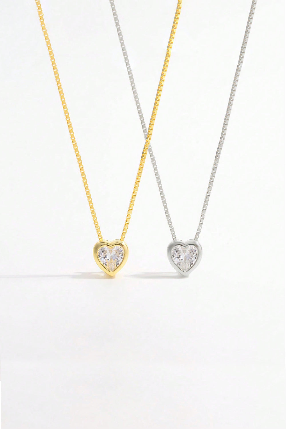 Silver Heart Pendant Necklace