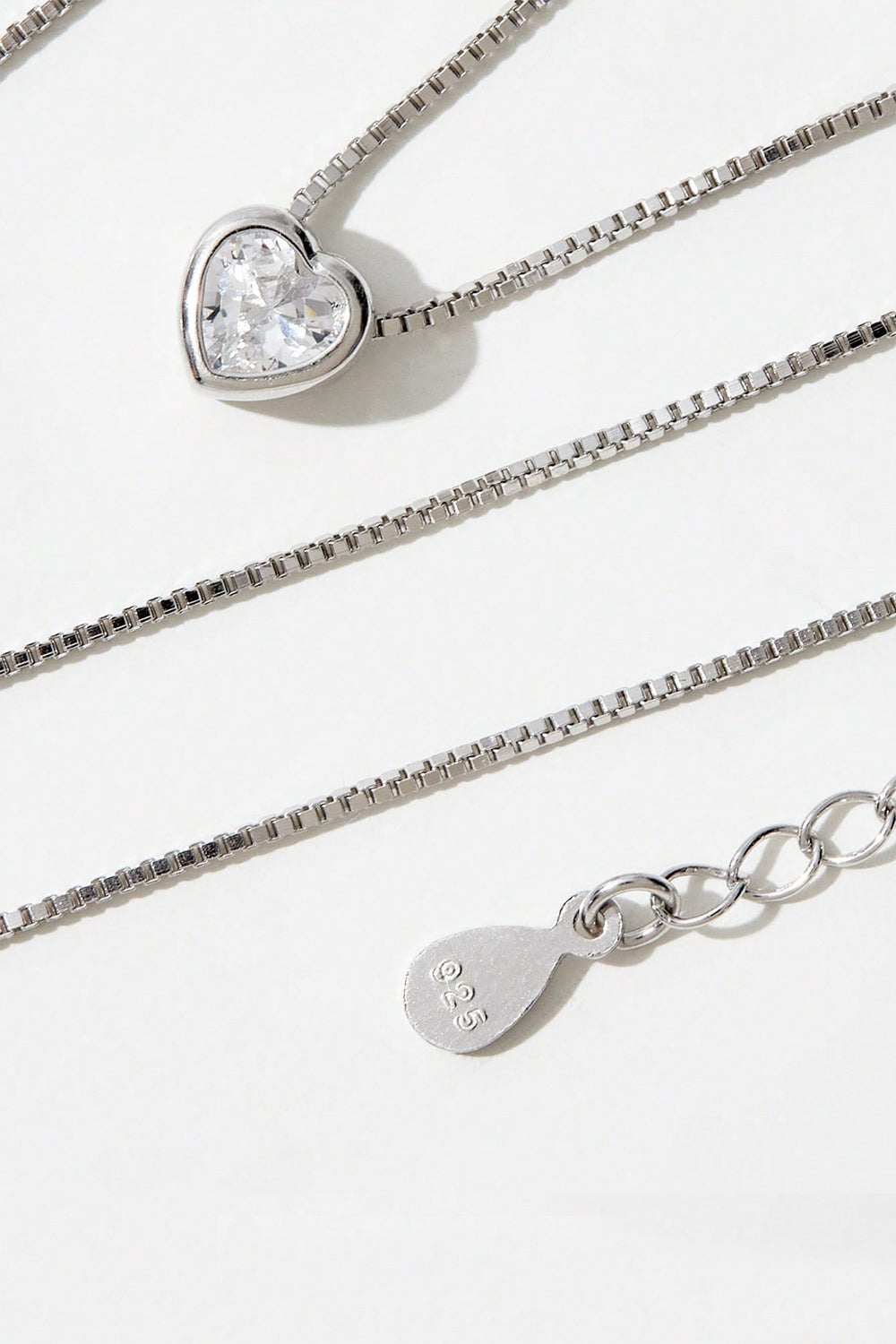 Silver Heart Pendant Necklace