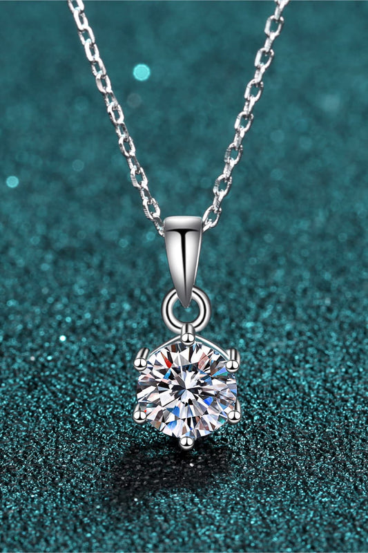 Moissanite Silver Necklace