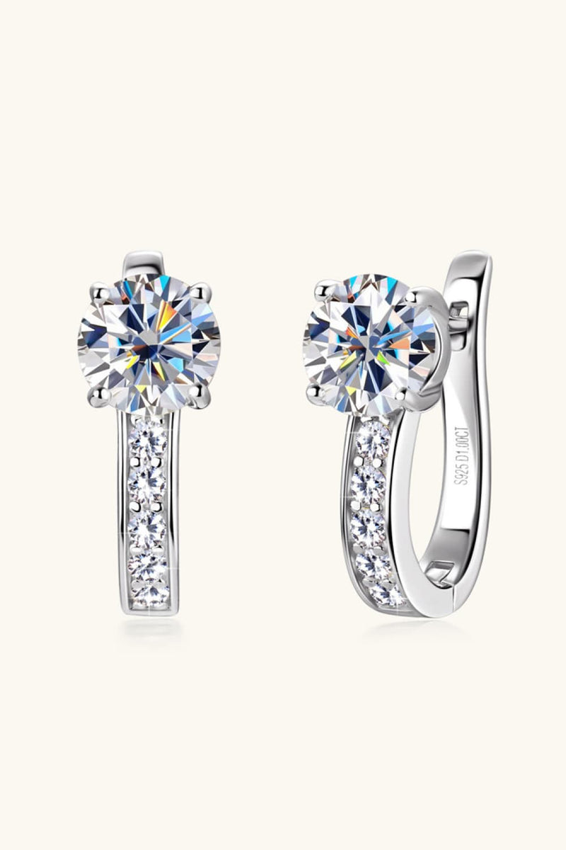 Moissanite Silver Earrings