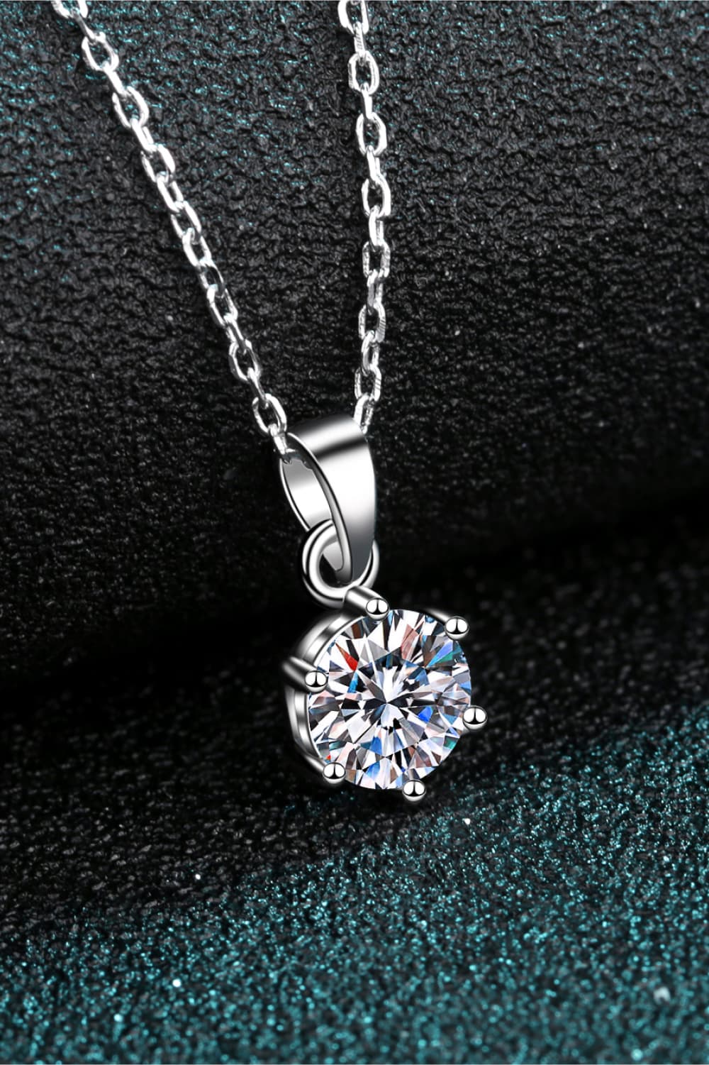 Moissanite Silver Necklace