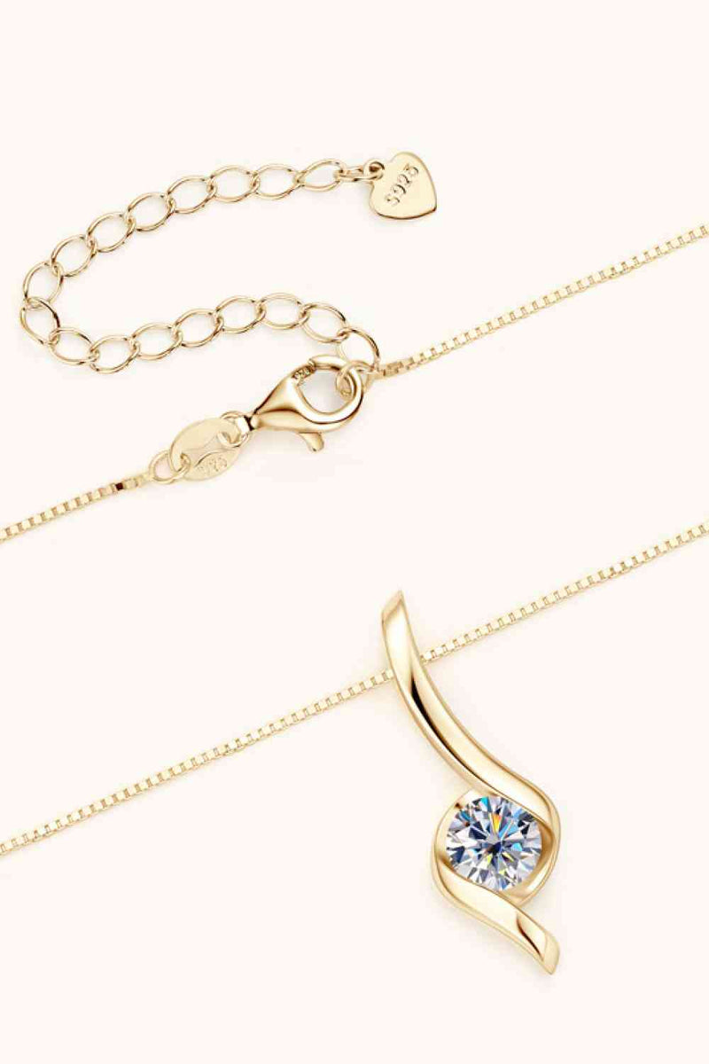 Moissanite Silver Necklace