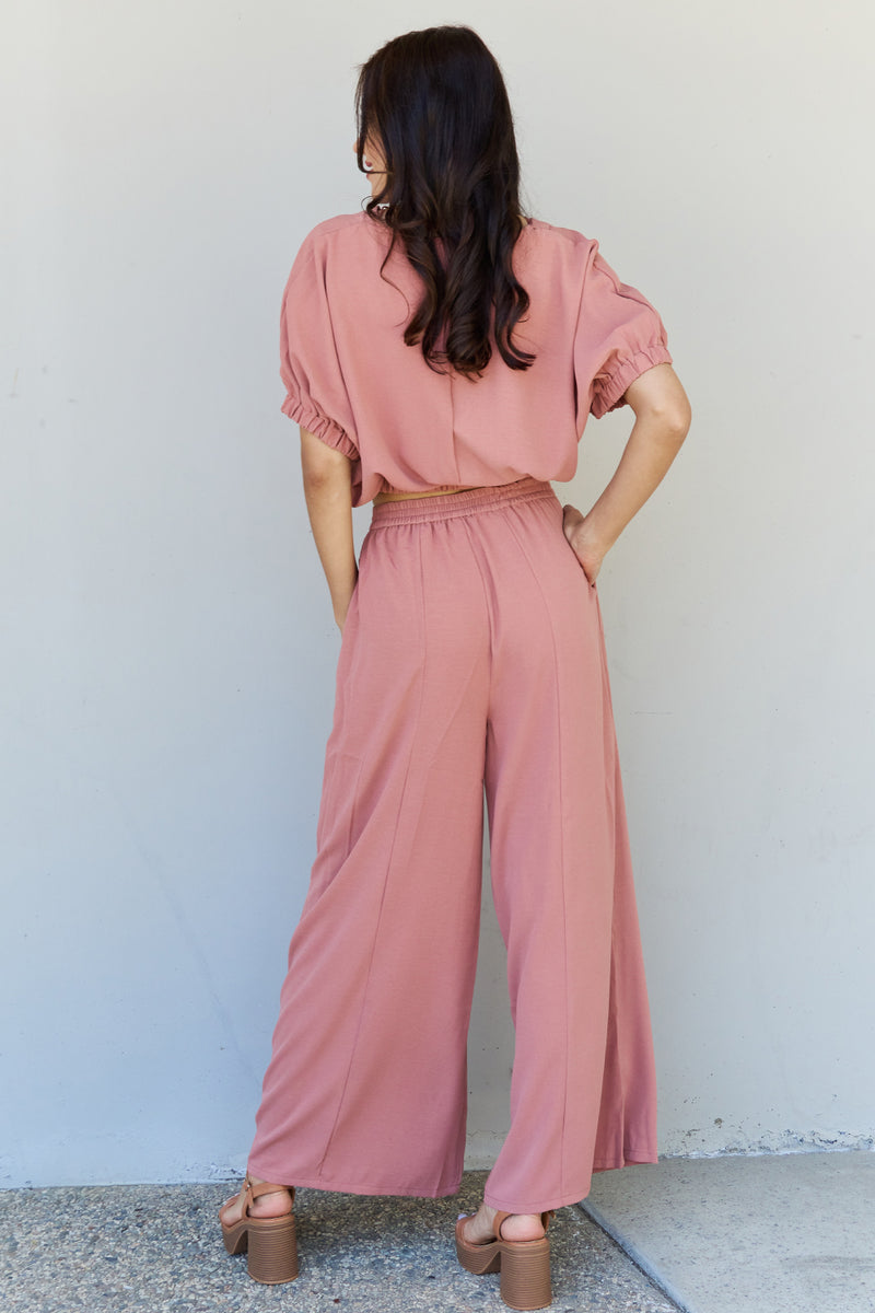 HYFVE Off To Brunch Button Down Trouser Set