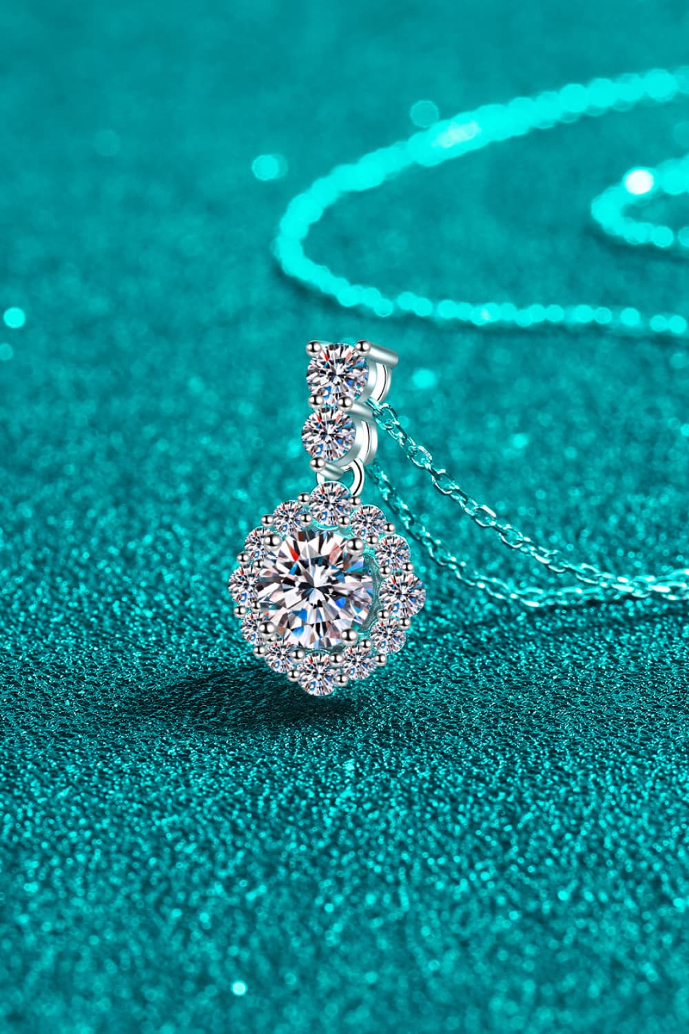 Moissanite Silver Necklace