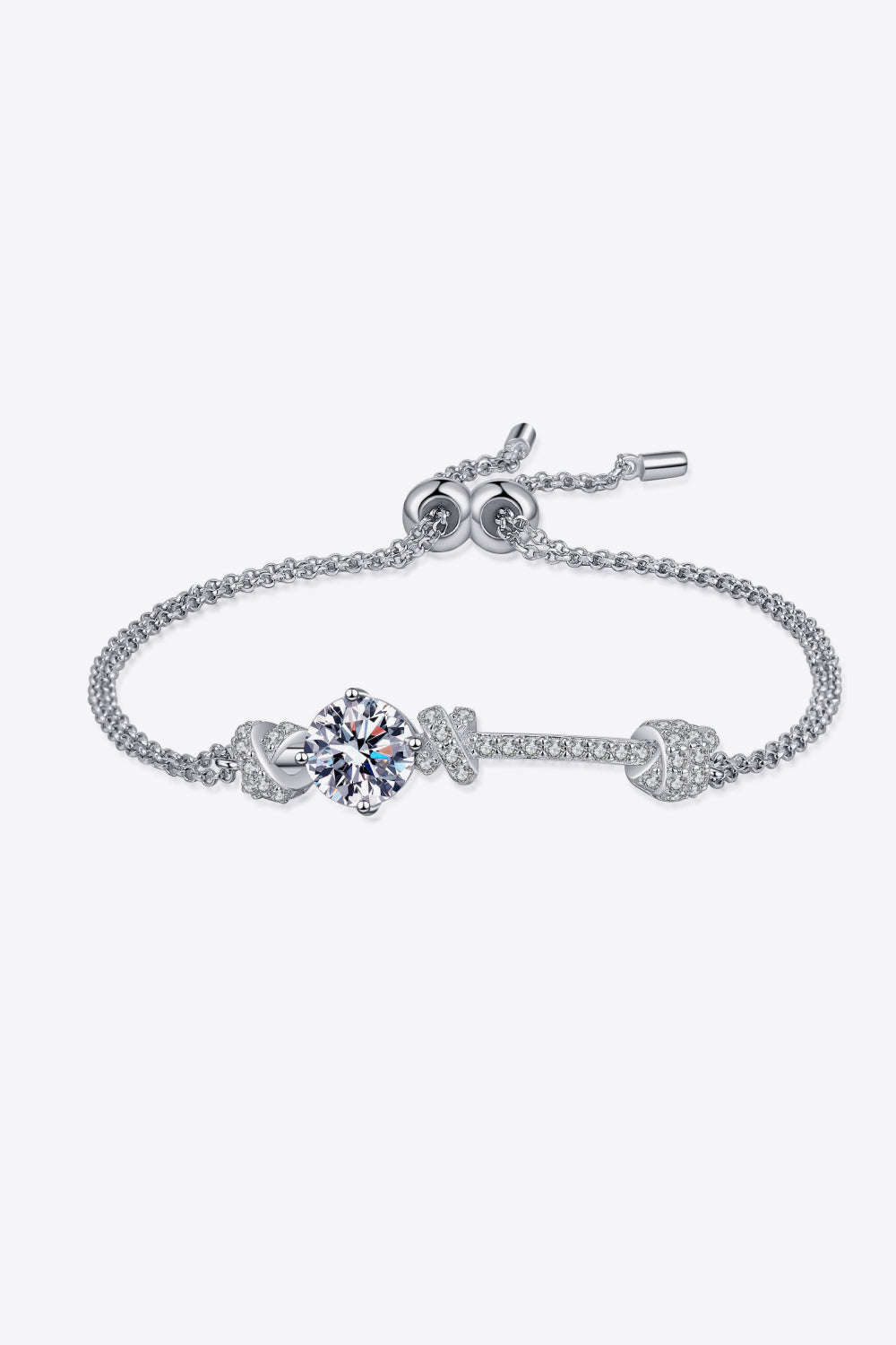 Moissanite Silver Bracelet