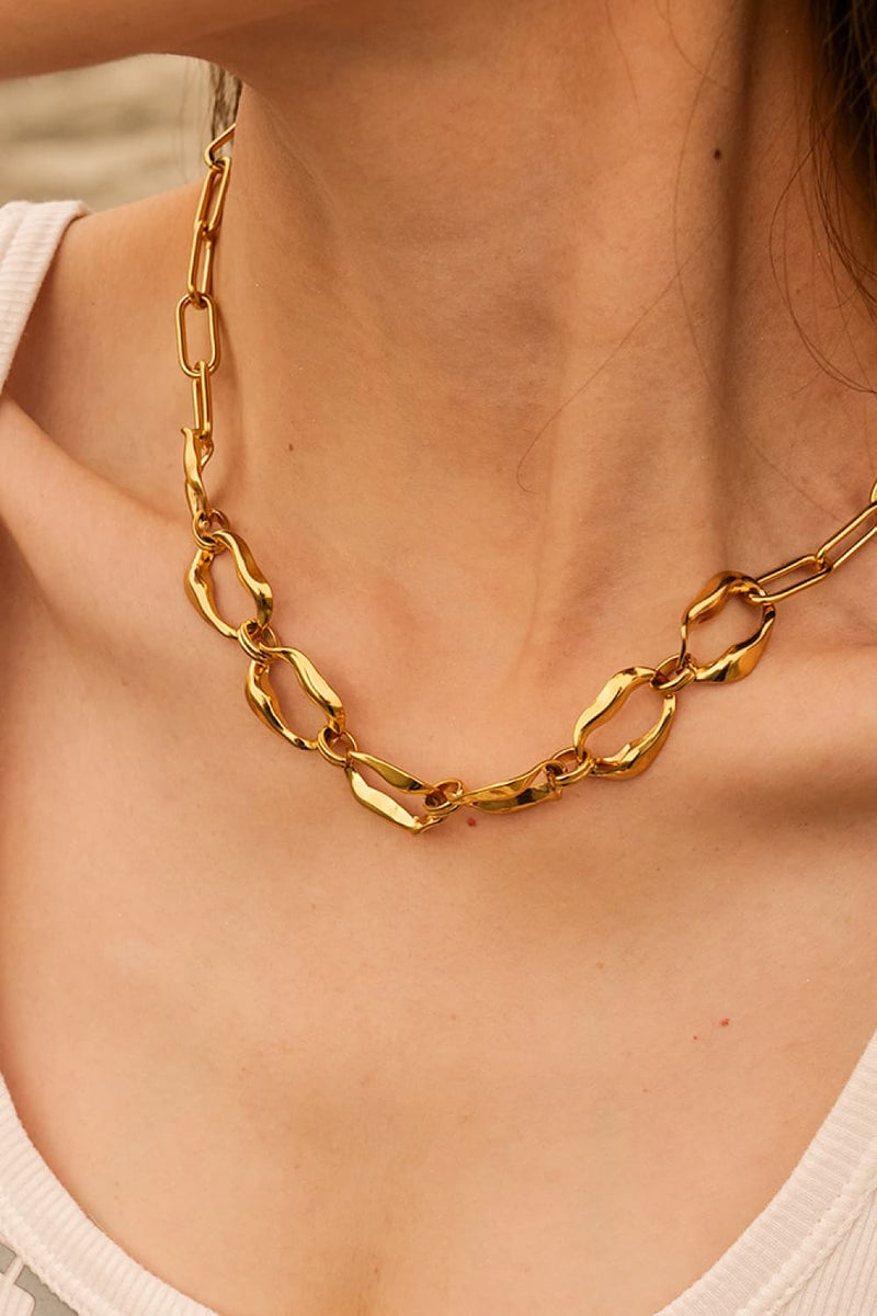 Gold-Plated Stainless Steel Necklace