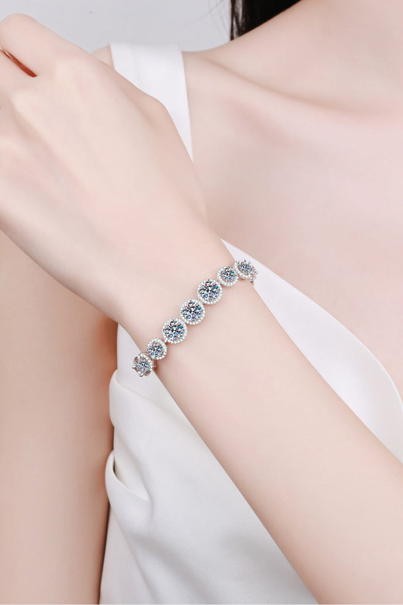 Silver Moissanite Bracelet