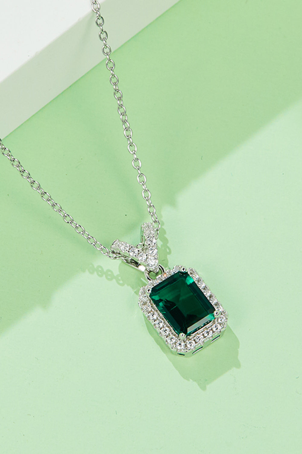 Emerald Pendant Necklace