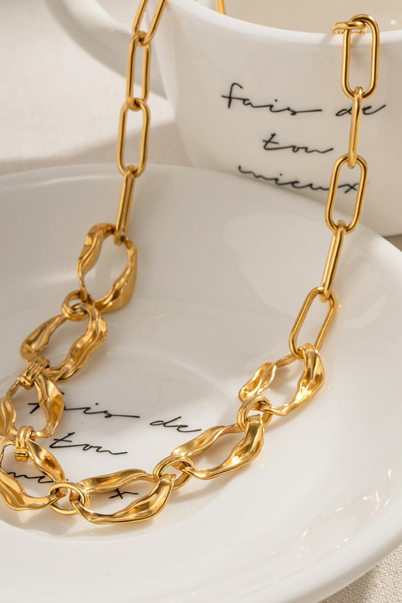 Gold-Plated Stainless Steel Necklace