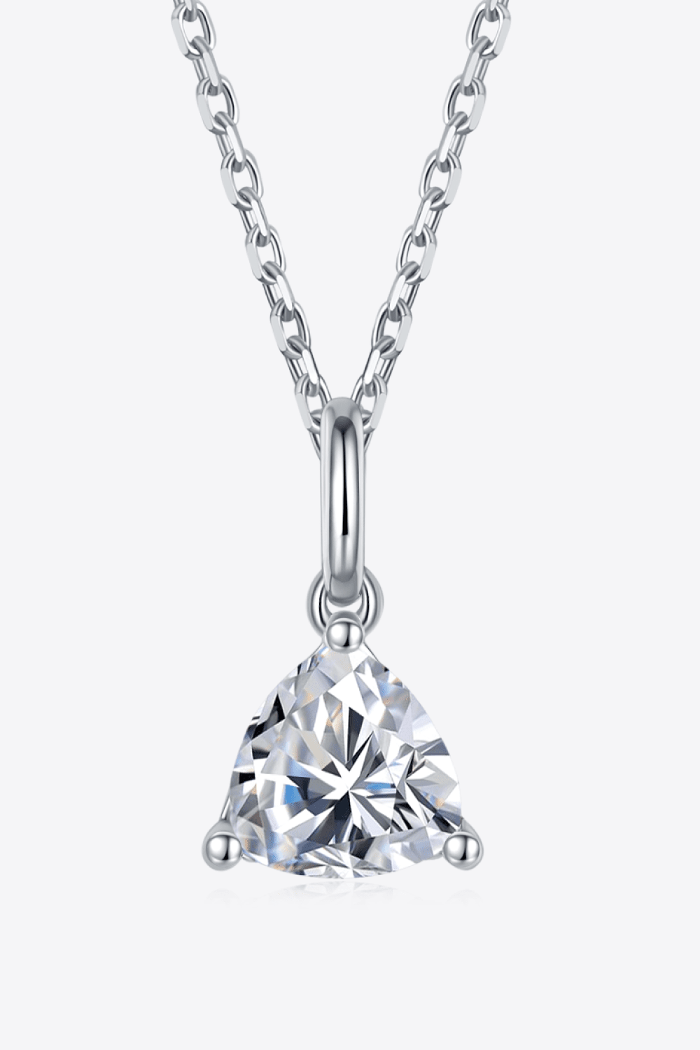 Moissanite Silver Necklace