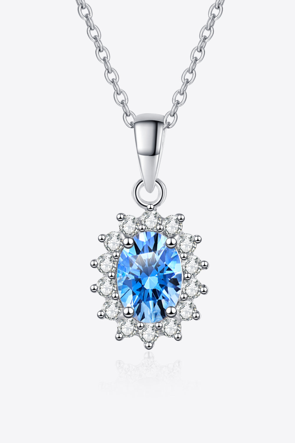 Moissanite Silver Necklace