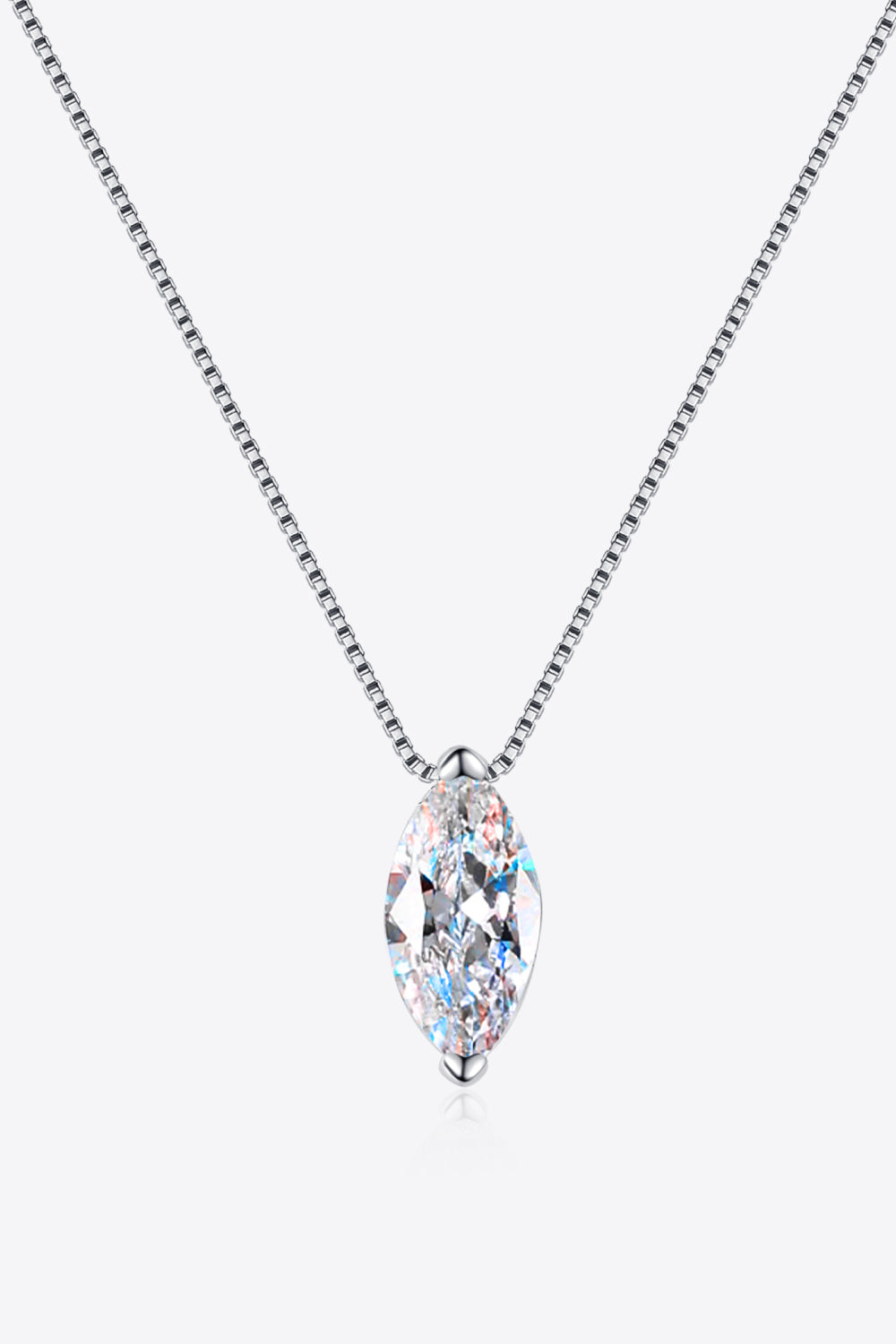 Moissanite Silver Necklace