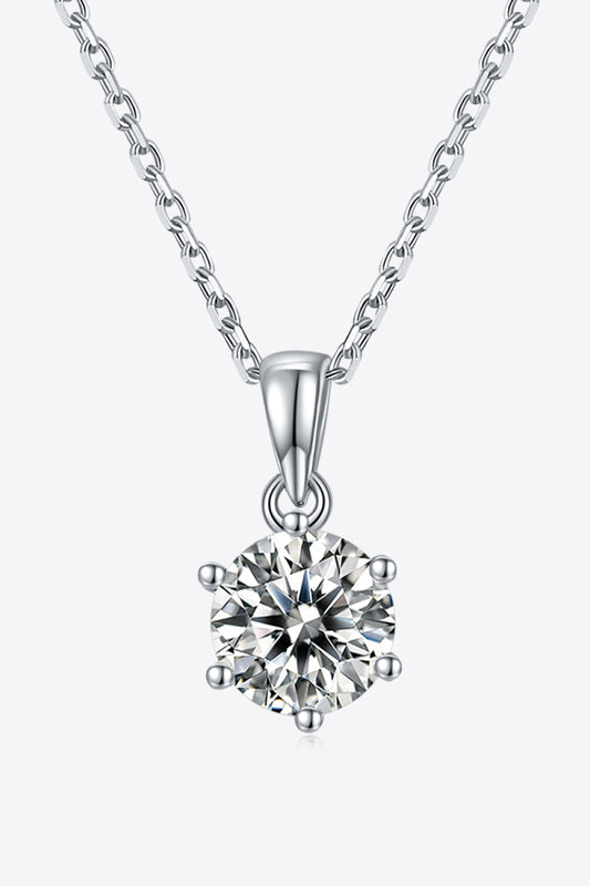 Moissanite Silver Necklace