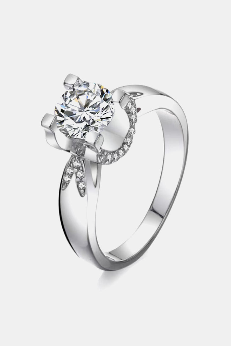 Moissanite Silver Ring