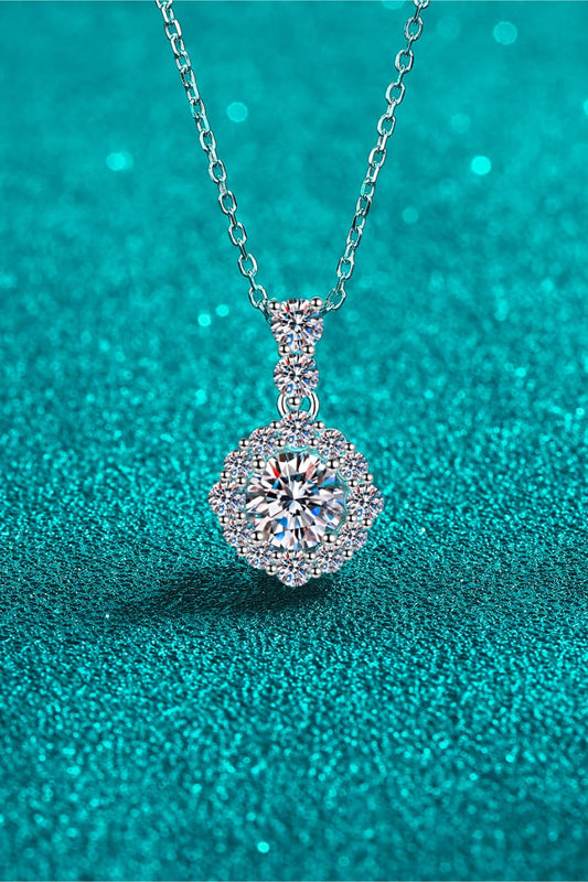 Moissanite Silver Necklace