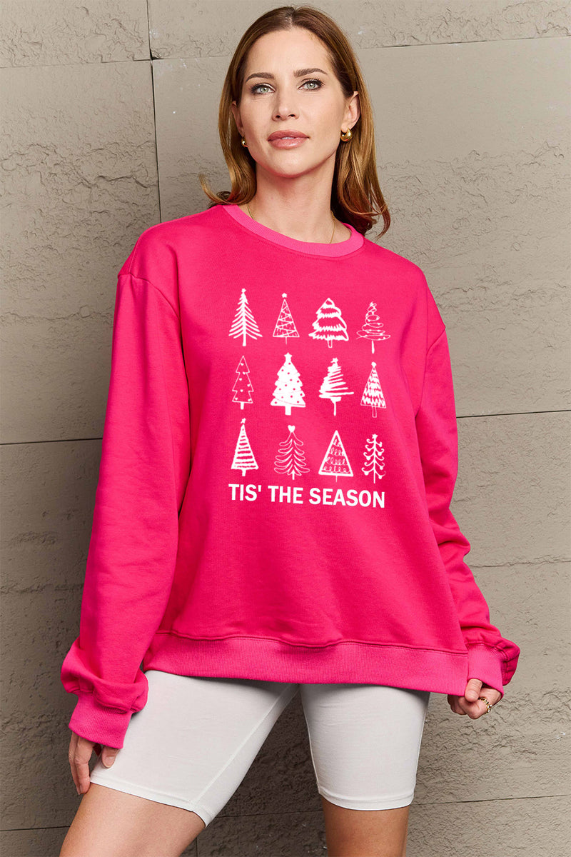 Simply Love Full Size Christmas Tree Graphic Sweatshirt