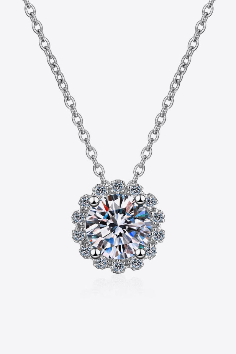 Moissanite Silver Necklace