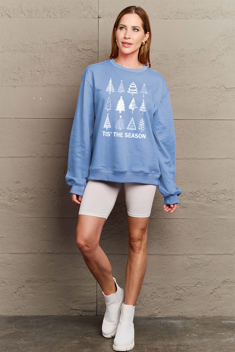 Simply Love Full Size Christmas Tree Graphic Sweatshirt