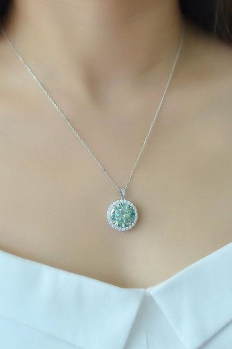 Moissanite  Platinum-Plated Necklace