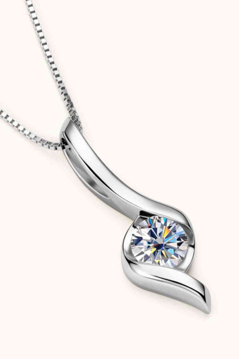 Moissanite Silver Necklace