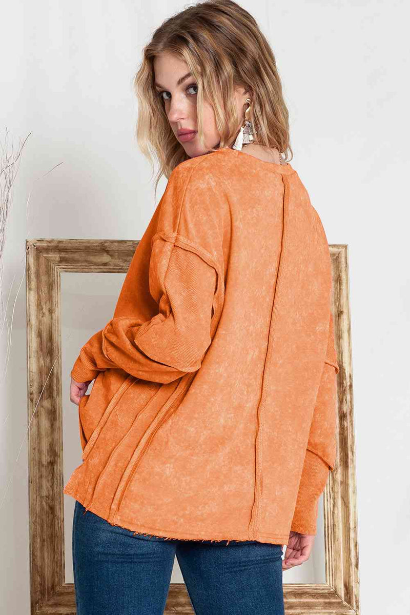 Round Neck Long Sleeve Jack-O&