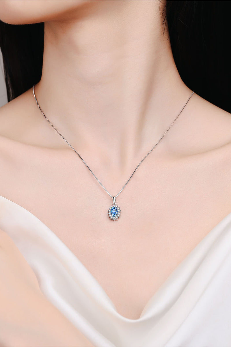 Moissanite Silver Necklace