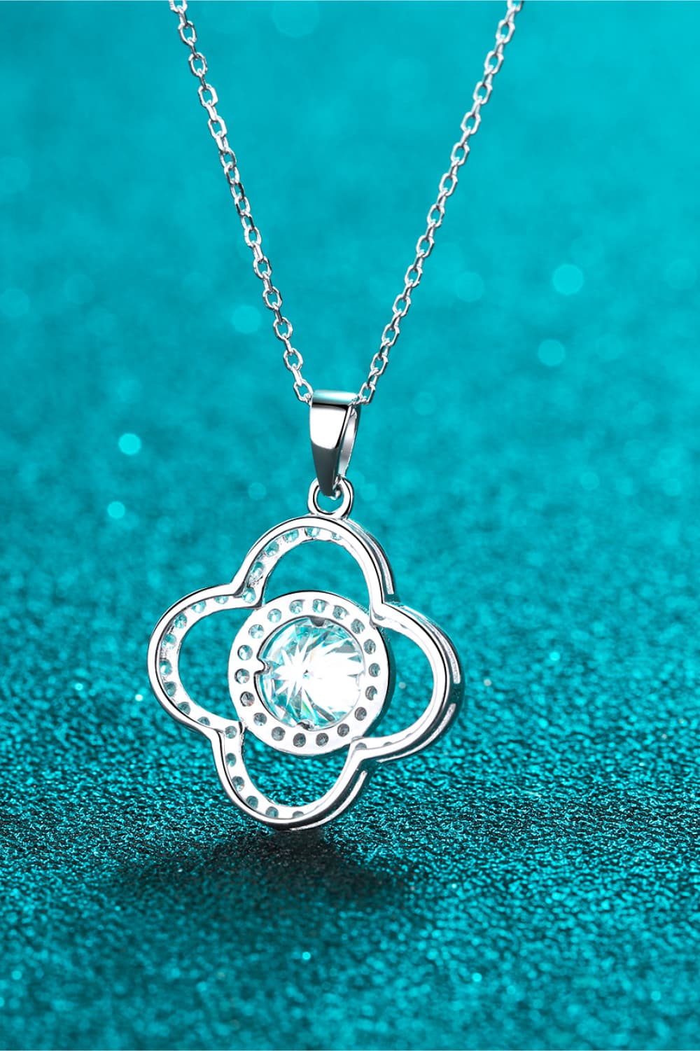 Moissanite Silver Necklace