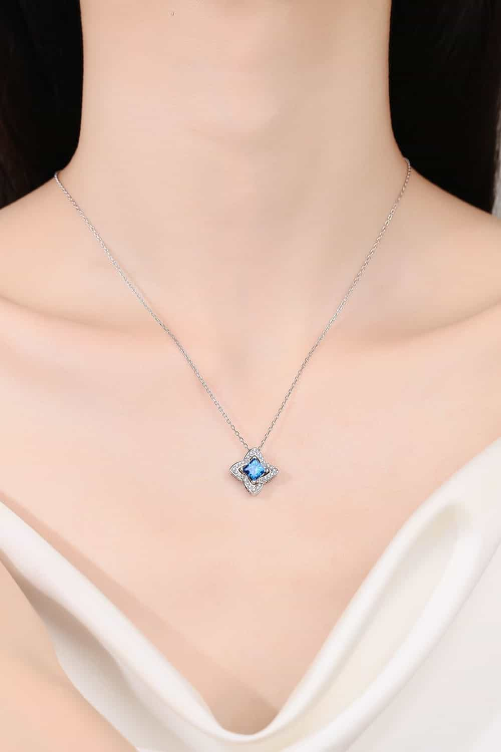 Moissanite Floral Necklace