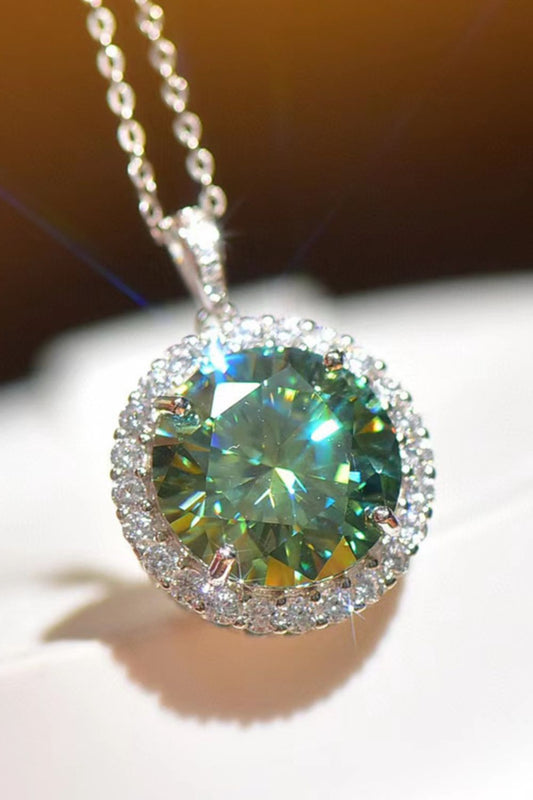 Moissanite  Platinum-Plated Necklace