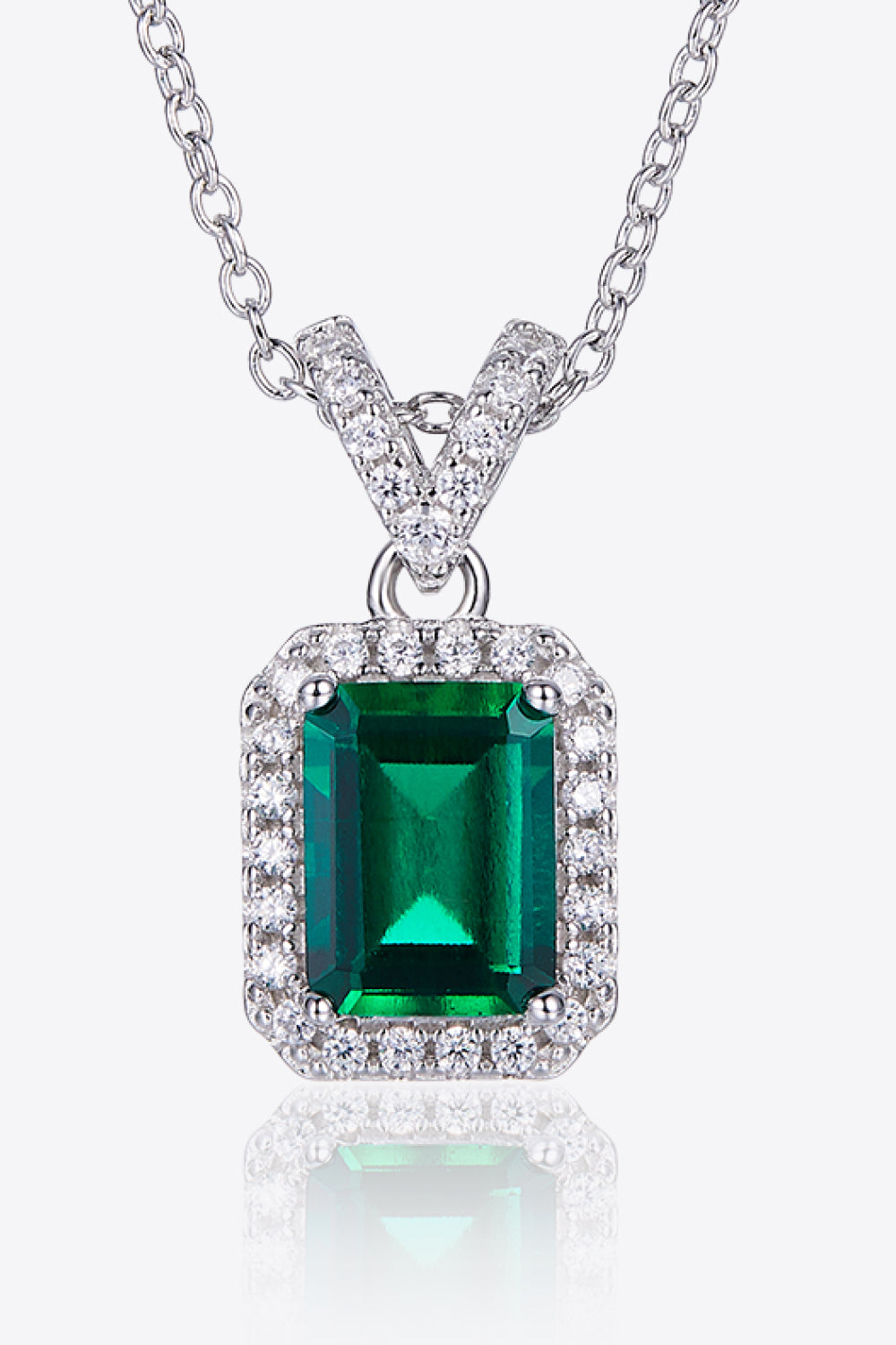 Emerald Pendant Necklace