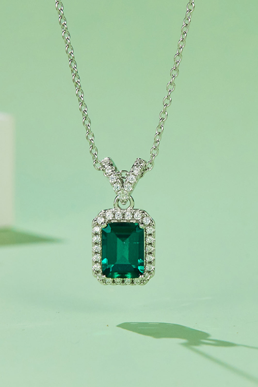 Emerald Pendant Necklace